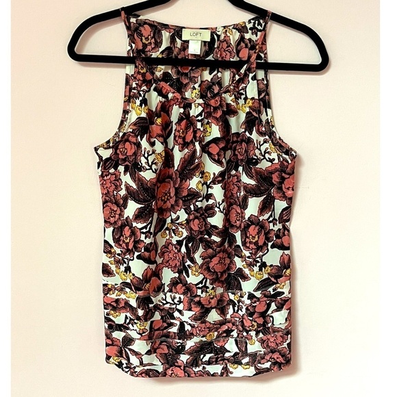 ❤️ 🆕 LOFT Floral Blouse with layers NWOT - Picture 2 of 5